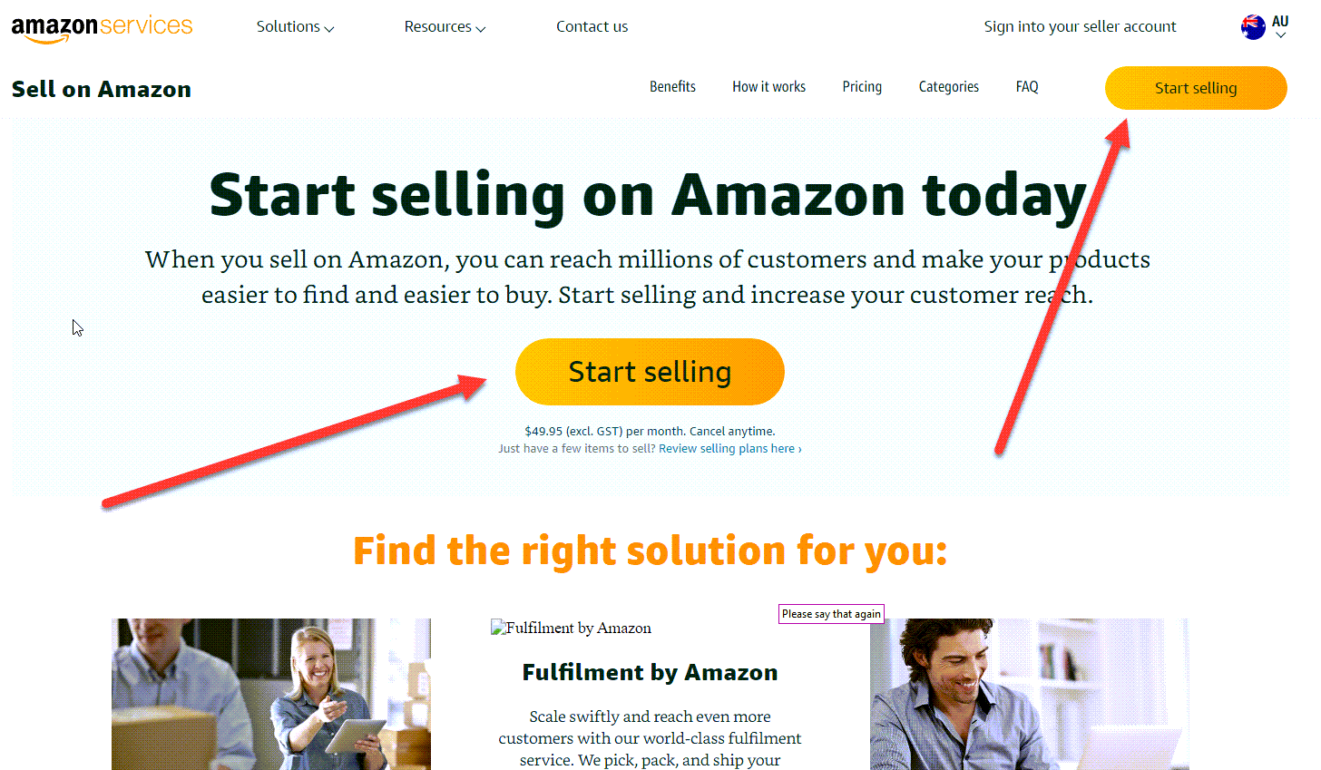 Open Amazon Seller Account