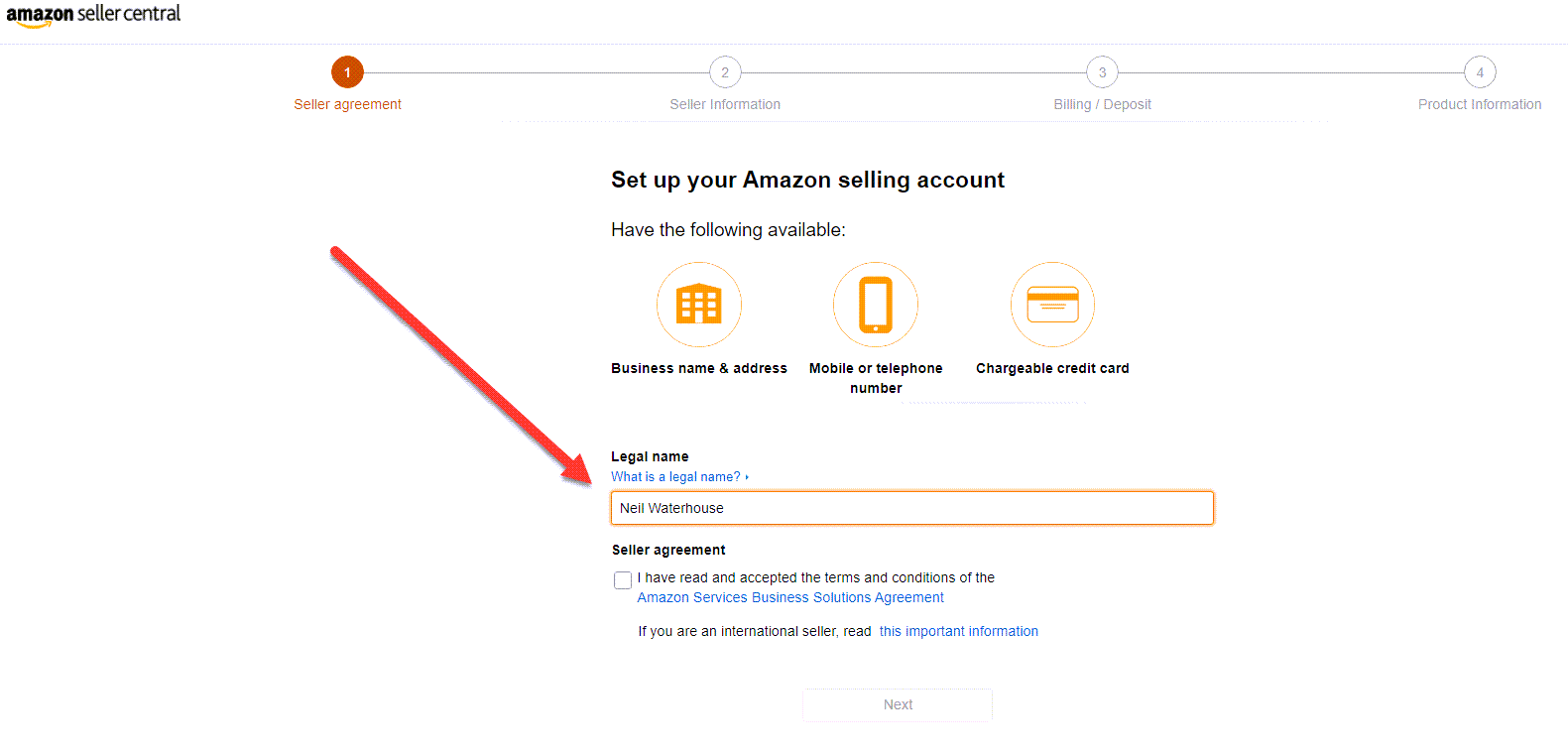 Open Amazon Seller Account