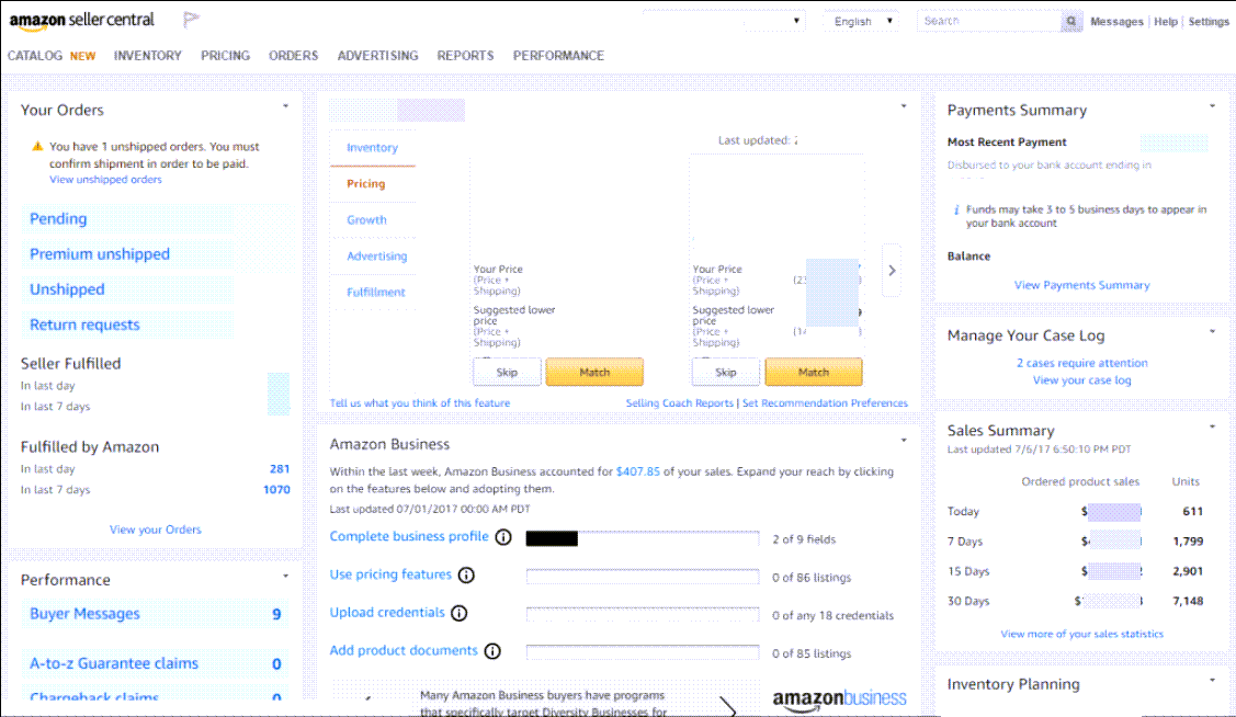 Open Amazon Seller Account