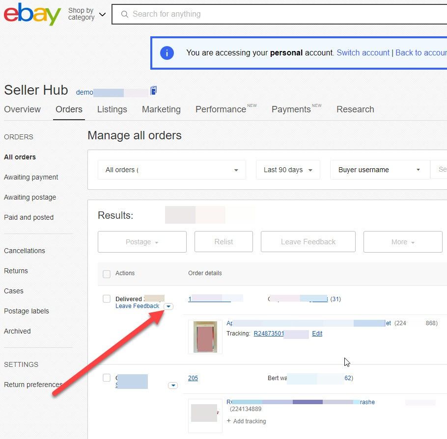 how find ebay buyers email address