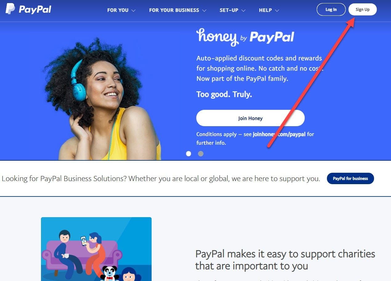 setup paypal