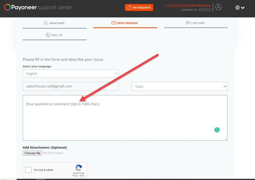 how to link my payoneer account to paypal