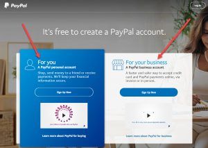 how to set up a PayPal account from scratch