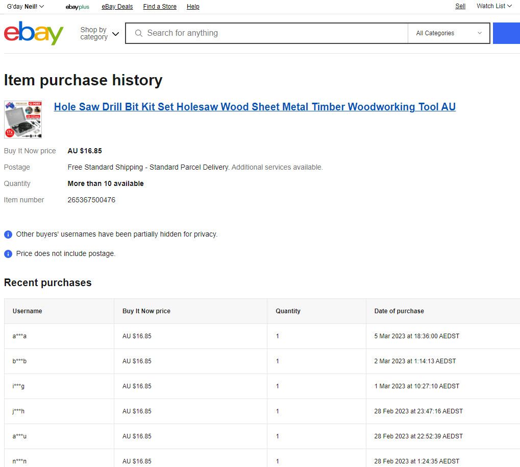 How To See eBay SOLD Items & Competitors eBay Purchase History 2023 [ NEW HACK! ]